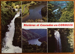France, Ambazac, Rivières Et Cascades En Correze, Posted In 1988 With Nice Cancel - Ambazac