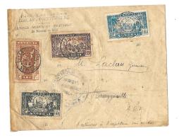 Colonies Françaises –  SENEGAL « DAKAR »L.I. 2ème Ech. - 15gr. - Affrancht. P.A. Inter-colonial  &laqu - Luftpost