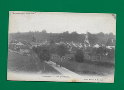 CPA 52 LONGEAU VUE GENERALE DU VILLAGE ET VUE SUR L EGLISE - Le Vallinot Longeau Percey