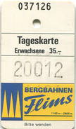 Schweiz - Bergbahnen Flims - Weisse Arena Von Flims-Laax - Tageskarte - Europe