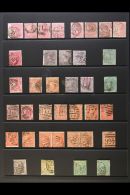 1855-73 USED SELECTION A Useful Group Of Large Garter & Emblem Watermarked Issues With 1855-57 4d Shaded... - Other & Unclassified