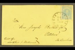 GENERAL ISSUES 1862 (October) Cover From Fayetteville To Pittsboro, North Carolina, Bearing 10c Pale Blue (SG 3a,... - Other & Unclassified