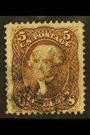 1863 5c Brown (SG 72a, Sc 76), Lightly Used, Rather Large, Well-balanced Example. For More Images, Please Visit... - Other & Unclassified