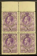 1933 KGV 2s6d Bright Violet, BLOCK OF 4, SG 18, Never Hinged Mint. For More Images, Please Visit... - Swaziland (...-1967)
