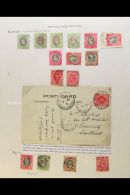 TRAVELLING POST OFFICES (TPO's) AND "POSTED AT SEA" POSTMARKS 1902-19 Collection Mostly Of QV And KEVII Stamps Of... - Nigeria (...-1960)