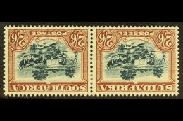 1930-44 2s6d Green & Brown With WATERMARK INVERTED Variety, SG 49aw, Very Fine Mint Horiz Pair, Very Fresh. (2... - Unclassified