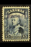 JAPANESE OCCUPATION 1942 15c Blue Handstamped In  Violet, SG J16, Very Fine Used. For More Images, Please Visit... - Sarawak (...-1963)