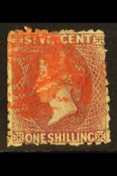 1872 1s Deep Rose-red, Wmk Small Star, Perf.11-12½, SG 17,  Good To Fine Used With Red Cancel. For More... - St.Vincent (...-1979)