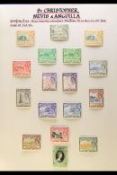 1953-1985 SUPERB MINT COLLECTION On Leaves, All Different, Virtually COMPLETE To 1975, Inc 1954-63 Set Inc $1.20... - St.Kitts And Nevis ( 1983-...)