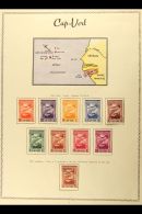 CAPE VERDE - FINE MINT AIR POST STAMPS 1938 "Imperio" Complete Set Plus The 5a With 1939-40 New York Fair... - Other & Unclassified