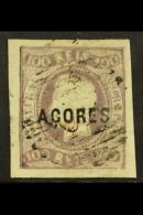 AZORES 1868-70 100r Dull Purple Imperf With 4 Large Margins, SG 6, Very Fine Used For More Images, Please Visit... - Other & Unclassified