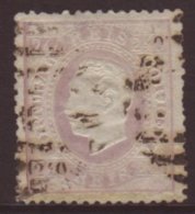 1870-84 240r Pale Dull Lilac Luis Straight Label Unsurfaced Paper Perf 12½, SG 99, Mi 44x B, Used, Repaired... - Other & Unclassified