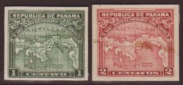 1905 1c Green And 2c Red Declaration Of Independence 'Map' Set (SG 136/7, Scott 179/80) Issued Colours Stamp- Size... - Panama