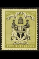 1896 5s Black & Olive, SG 39, Fine Mint For More Images, Please Visit... - Nyasaland (1907-1953)