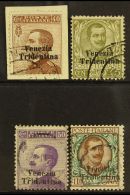 VENEZIA TRIDENTINA 1918 40c To 1L High Values Complete, Sass 24/7, Very Fine Used. Cat €1100 (£835) (4... - Unclassified