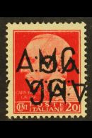 VENEZIA GIULIA & ISTRIA ALLIED MILITARY GOVERNMENT - 1945-7 20c Carmine, Double Overprint, One Inverted,... - Unclassified