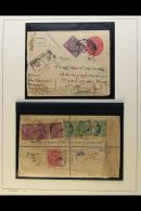 TRAVANCORE Collection Of Covers Including 1920 India 2a Registered Envelope Uprated With Six India KGV Stamps Plus... - Other & Unclassified