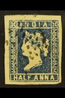 1854 ½a Blue Die II, SG 6, Four Good Margins And Neat Dotted Cancel. For More Images, Please Visit... - Other & Unclassified