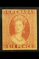 1861 6d Rose, Imperf, Plate Proof As SG 3, Very Fine And Fresh. For More Images, Please Visit... - Grenada (...-1974)