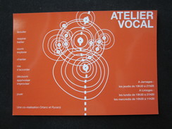 ATELIER VOCAL LIMOGES FRANCE PC POSTCARD PICTURE MUSEUM ADVERTISING DESIGN ORIGINAL PHOTO POST CARD PC STAMP - Basse-Indre