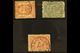 USED AT LAGOS (GREECE) 1867 - 1874 Selection Of Pyramid Stamps Cancelled At The Egyptian PO At Lagos. Scarce (3... - Other & Unclassified