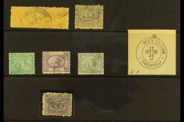 USED AT DARDENELLI (TURKEY) 1872 - 1882 Range Of Pyramid Stamps Cancelled At The Egyptian PO At Dardenelli. Scarce... - Other & Unclassified