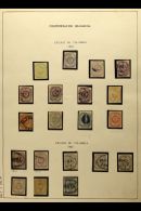 1859-1860 GRANADINE CONFEDERATION An Attractive Mostly Used Collection In Hingeless Mounts On A Page, Inc (used... - Colombia