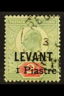 1906 BEYROUTH PROVISIONAL 1pi On 2d Grey-green & Carmine Surcharge, SG 15, Fine Used With Part Of "Beyrouth"... - British Levant