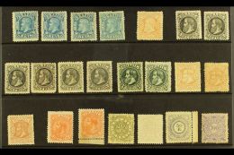 1881-88 MINT / UNUSED ACCUMULATION Small Range, Incl. 1881 50r Blue X4, 200r Pale Red-brown, 1882-4 10r Black X6,... - Other & Unclassified