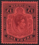 1937 (Nov) £1 Purple And Black On Red, 1st Printing SG 121, Very Fine Mint.  For More Images, Please Visit... - Bermuda