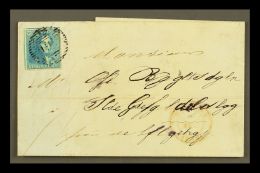 1850 (19 Feb) Entire Letter Bearing 1849 20c Milky Blue Epaulette Stamp (SG 2b, COB 2c, Michel 2b) Tied By "90"... - Other & Unclassified
