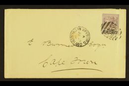 1891 (29 June) Cover With Original Contents, Addressed To Cape Town, Bearing 2d Lilac And Black (SG 11) Tied By... - Other & Unclassified