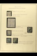 1882-85 12c NUMERAL ISSUE A Specialised Group On An Album Page, Includes An Imperf Essay And A Perf 12 Essay Block... - Other & Unclassified