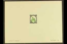 BIRDS - HELIO VAUGIRARD PROOF 1949 Helio-Vaugirard Sample Die Proof Of The GUATEMALA 1881 1c Green And Black... - Unclassified