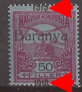 6 - - 24.  1919  12   BARANYA  UNGARN SERBIA SRBIJA JUGOSLAVIJA OVERPRINT  TYP II -moved - BIRDS  NEVER HINGED - Baranya