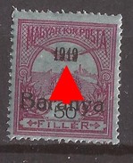 6-24   1919  12   BARANYA  UNGARN SERBIA SRBIJA JUGOSLAVIJA OVERPRINT  TYP II -KLEINE  1919 - BIRDS  NEVER HINGED - Baranya