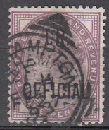 GREAT BRITAIN       SCOTT NO. 04       USED     YEAR  1882 - Dienstmarken