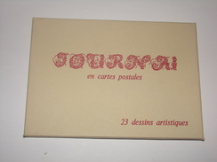 Tournai En Cartes Postales.22 Dessins Artistiques.Chercq.Allain.Froyennes.Imprimerie Lesaffre. - Tournai