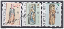 Czech Republic - Tcheque 1999 Yvert 221-23 Popular Art, Decoratives Hives - MNH - Unused Stamps