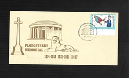 BELGIQUE 1 CARTE SOUVENIR  1981 COB 2006 PLOEGSTEERT MEMORIAL BRITANNIQUE - Cartes Souvenir – Emissions Communes [HK]