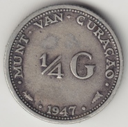 @Y@    Curacao  1/4 Gulden 1947  ( 4567 ) - Curaçao