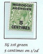 MOROCCO AGENCIES French Currency - George Vth - 195/37 SG 216 MH - See Notes - Bureaux Au Maroc / Tanger (...-1958)