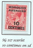 MOROCCO AGENCIES French Currency - George Vth - 195/37 SG 217 MH - See Notes - Morocco Agencies / Tangier (...-1958)