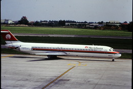 AEREO  DOUGLAS DC 9-51 MERIDIANA  I-SMEO Bologna 1986 - Diapositive
