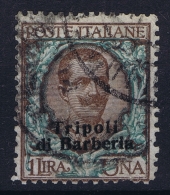 Italia Tripoli Barberia 1909 Sa 9 Mi Nr 9  Used Obl. - Bureaux D'Europe & D'Asie