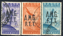 Trieste Zona A Posta Aerea 1947 N. 7 E 9-10 Usati € 29 - Airmail