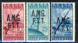 Trieste Zona A Posta Aerea 1947 N. 8 E N. 10-11 MNH € 11 - Poste Aérienne