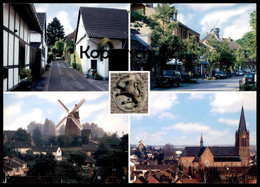 ÄLTERE POSTKARTE STOMMELN AN ST. MARTIN HAUPTSTRASSE MÜHLE IM SOMMER MIT KIRCHE Bei Pulheim Windmühle Windmill Moulin AK - Pulheim