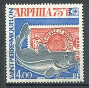 190 SAINT PIERRE MIQUELON 1975 - Yvert A 60 - Poisson - Neuf ** (MNH) Sans Trace De Charnière - Unused Stamps