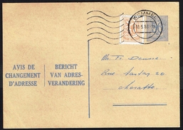 Changement D'adresse N° 12  I FN - Circulé - Circulated - Gelaufen - 1966. - Avis Changement Adresse